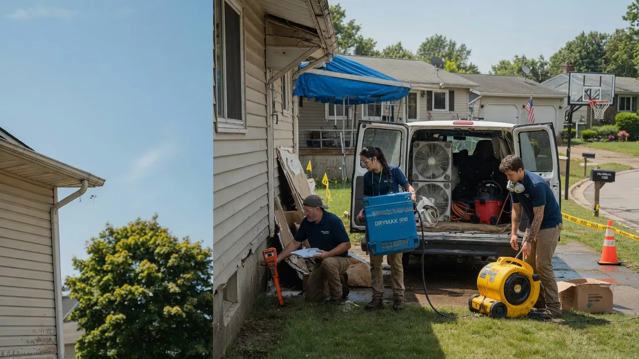 Ceiling Leak Cleanup in James City, PA near me